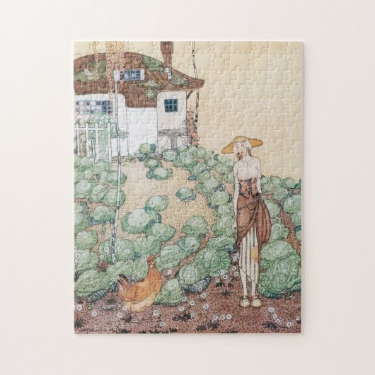 カイ・ニールセン(ケイ・ニーセン)幻想的な童話のパズル 鶏とフェリシア ジグソーパズル (縦)