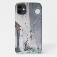 カイ・ニールセン（Kay Nielsen）幻想的な童話のスマートフォンケース　ラッシーと教母　夜