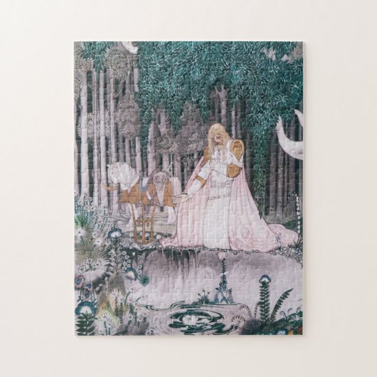 カイ・ニールセン（Kay Nielsen）幻想的な童話のパズル　泉で水を飲もうとする王子 ジグソーパズル (縦)