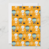 カウすごいトフランケンシュタインボーイハロウィン誕生日Inv 招待状 (裏面)