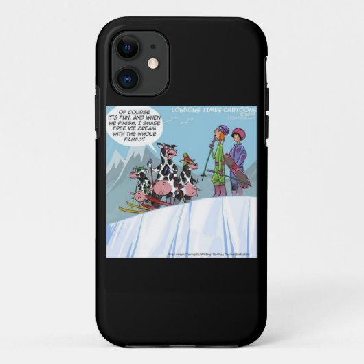 カウのスキー家族のiPhone5ケース Case-Mate iPhoneケース (裏面)