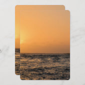 カウアイの夕焼け結婚記念日 招待状 (正面/裏面)