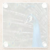 カウアイの孔雀 ガラスコースター (裏面)