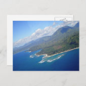 カウアイコースト，ハワイ ポストカード (正面/裏面)