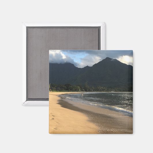 カウアイサーフ株式会社ハナレイビーチ冷凍機磁石 マグネット (正面/裏面)