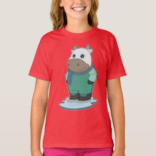 カウアイススケートで滑るアイススケート Tシャツ