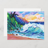 カウアイナパリコースト熱帯はがき ポストカード (正面/裏面)