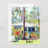 カウアイハワイアロハイエロープランテーションコテージ ポストカード (正面/裏面)