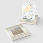 カウアイハワイアロハビーチビューティフルモーメント ストーンコースター (横)