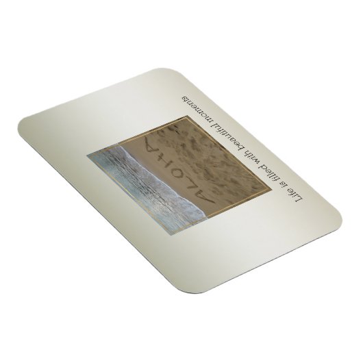 カウアイハワイアロハビーチビューティフルモーメント マグネット (右側)