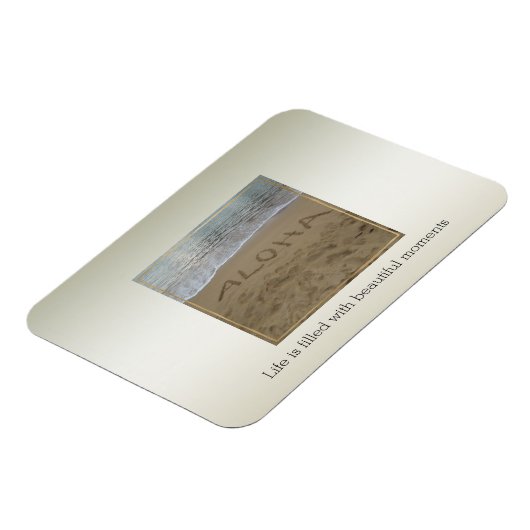 カウアイハワイアロハビーチビューティフルモーメント マグネット (左側)