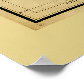 カウアイハワイアン諸島地図(1903) ポスター (角)