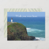 カウアイハワイキラウアライトハウス ポストカード (正面/裏面)