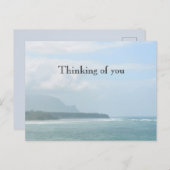 カウアイハワイキラウア海レッドテイルトロピバード ポストカード (正面/裏面)