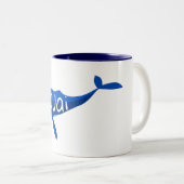 カウアイハワイクジラ ツートーンマグカップ (正面右)