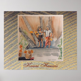 カウアイハワイバイクロエディーノーブル ポスター