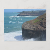 カウアイハワイ海キラウエア ポストカード (正面)