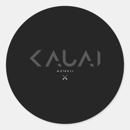 カウアイハワイ音色 ラウンドシール (正面)