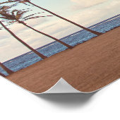 カウアイパームツリーズ – ハワイ旅行ポスター ポスター (角)