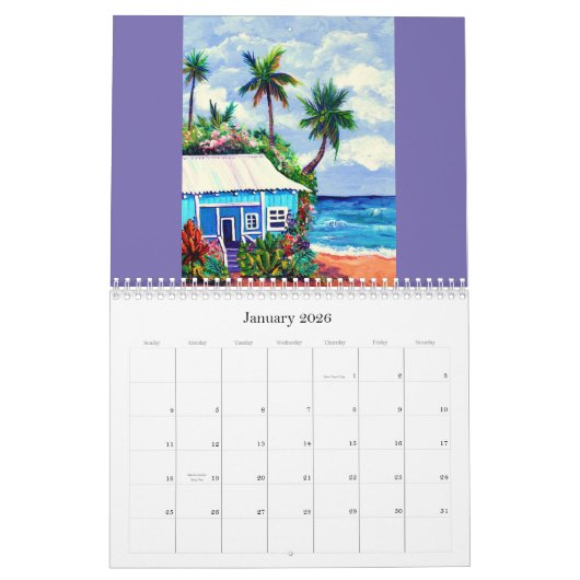 カウアイプランテーションリビングコテージカレンダー カレンダー (1月 2026)