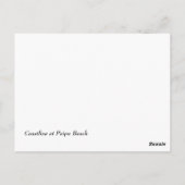 カウアイポイプビーチの海岸線 ポストカード (裏面)