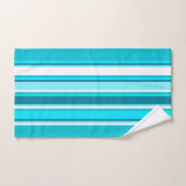 カウアイモーニングハワイアンフローラ&ストライプコーディネート バスタオルセット (ハンドタオル)