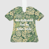 カウアイモーニングハワイアンプロテアフローラアロハシャツ オーナメント (裏面)