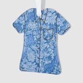 カウアイモーニングハワイアンプロテアフローラアロハシャツ オーナメント (正面)