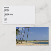 カウアイ島にあるソルトポンドパーク 名刺 (正面/裏面)