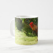 カウアイ島のオンドリのマグ コーヒーマグカップ (正面左)