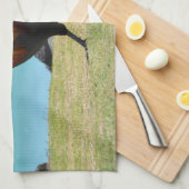 カウアイ島のオンドリ キッチンタオル (四つ折り)