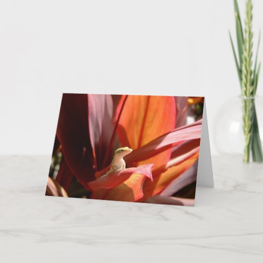 カウアイ島のトカゲ カード (正面)