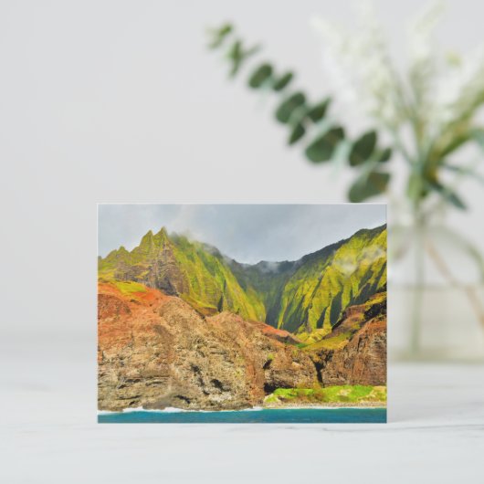 カウアイ島のナ・パリ海岸、ハワイ ポストカード (スタンド正面)