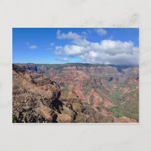 カウアイ島のハガキ・ワイメア渓谷 ポストカード (正面)