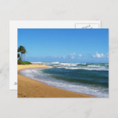 カウアイ島のビーチ ポストカード (正面/裏面)