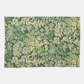 カウアイ島の朝のハワイのプロテアの花柄 キッチンタオル (横)