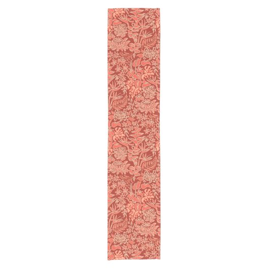 カウアイ島の朝のハワイのプロテアの花柄 ショートテーブルランナー (正面)