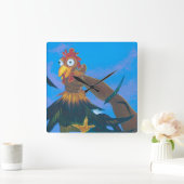 カウアイ島の静かな時間 スクエア壁時計 (ホーム)