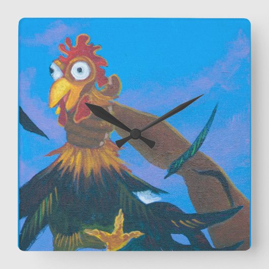 カウアイ島の静かな時間 スクエア壁時計 (正面)