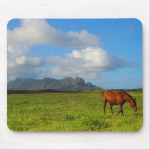 カウアイ島の馬ヴィスタ マウスパッド