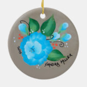 カウアイ島のCHOWLIDAY セラミックオーナメント (裏面)