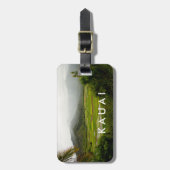 カウアイ島、ハワイの景色場面 ラゲッジタグ (正面縦)