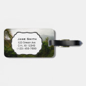 カウアイ島、ハワイの景色場面 ラゲッジタグ (裏面横)