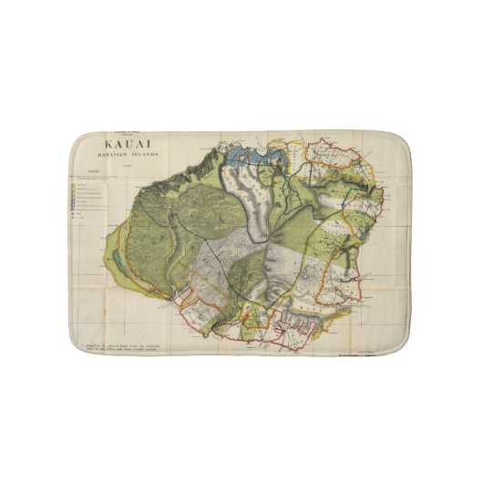 カウアイ島、ハワイ バスマット (正面)