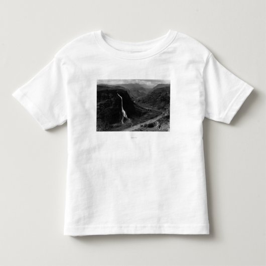 カウアイ島、ハワイ- Hanapepeの谷の眺め トドラーTシャツ (正面)