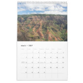カウアイ島 2027 ハワイ ギフト 写真 壁掛け カレンダー (3月 2027)