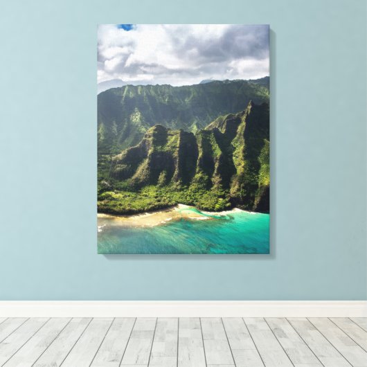 カウアイ数 キャンバスプリント (インサイチュ (ウッドフロア))