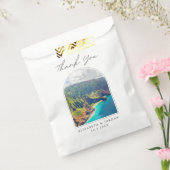 カウアイ結婚式の引き出物ナパリコースト写真ありがとう フェイバーバッグ (封をした状態)