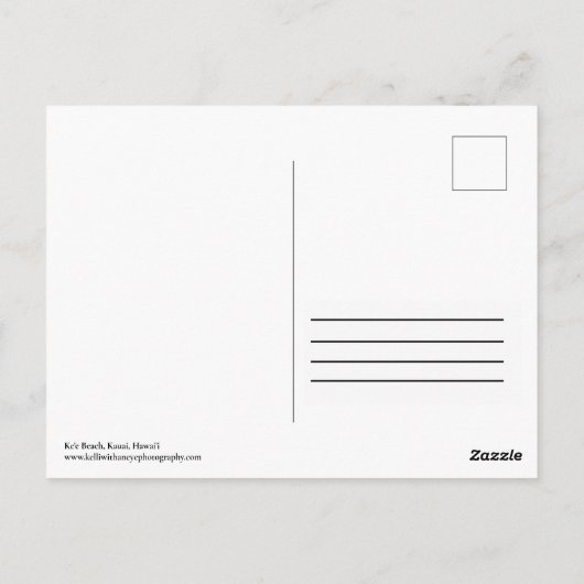 カウアイ葉書 ポストカード (裏面)