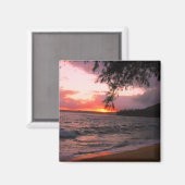 カウアイ・サンセット・マグネット マグネット (正面/裏面)